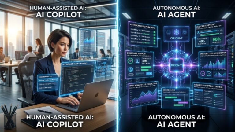 “AI agents vs copilots”